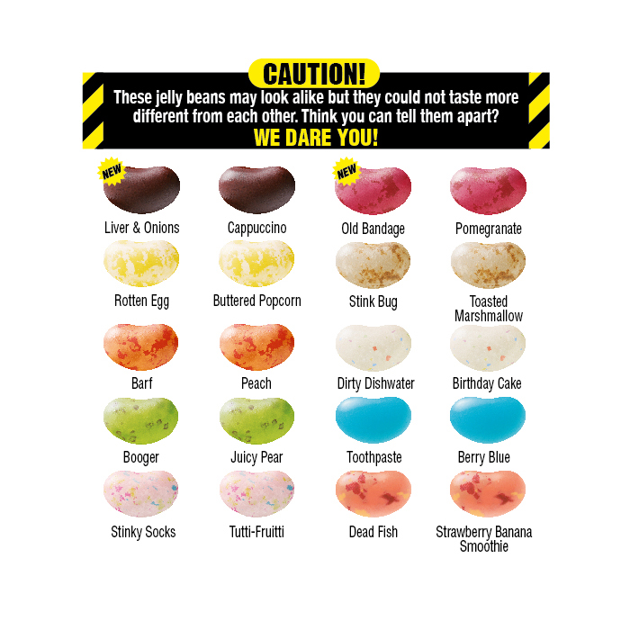 Jelly Belly BeanBoozled 6th Edition Menu