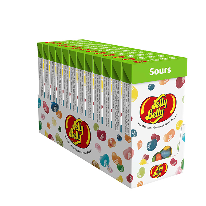 Jelly Belly Sours Mix Flip Top Box 100g Caddy