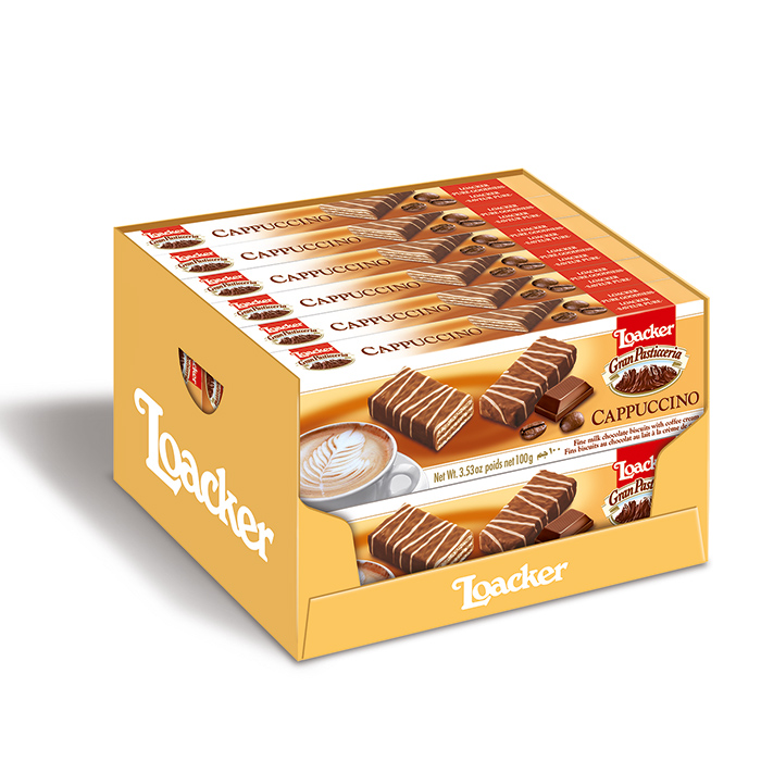 Loacker Patisserie Cappuccino wafer Caddy