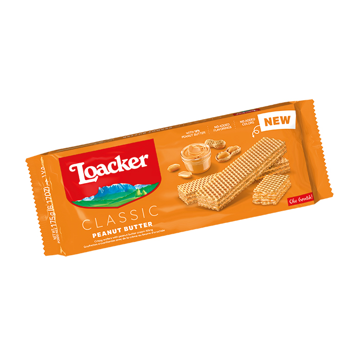 Loacker Peanut Butter wafer 175g Sharing pack