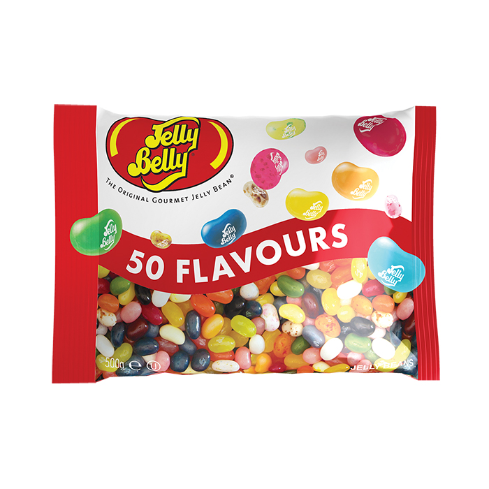 Jelly Belly 50 Assorted Mix 500g Bag