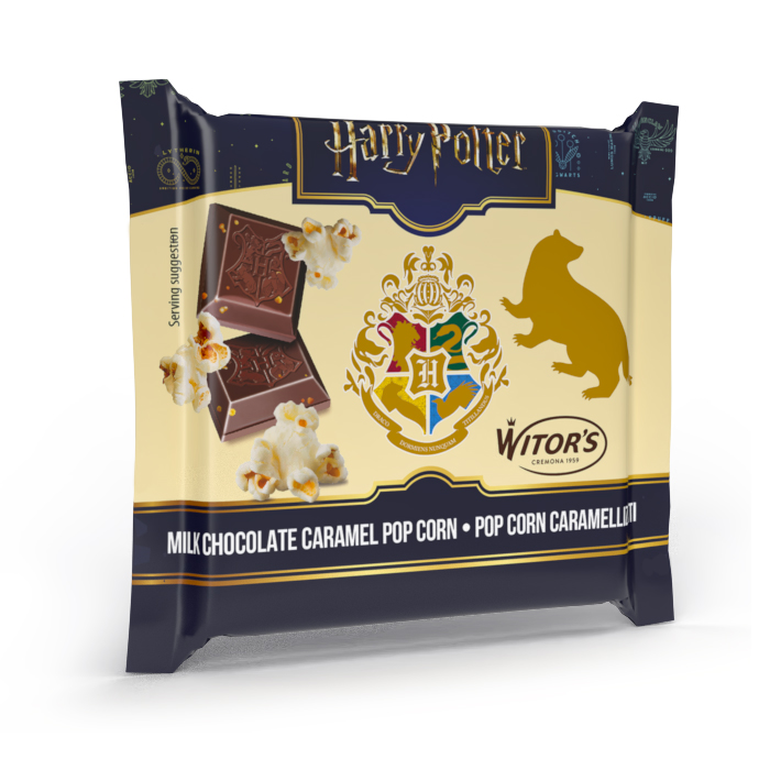 Witors Milk Chocolate Bar with Caramelised Popcorn pieces 40g