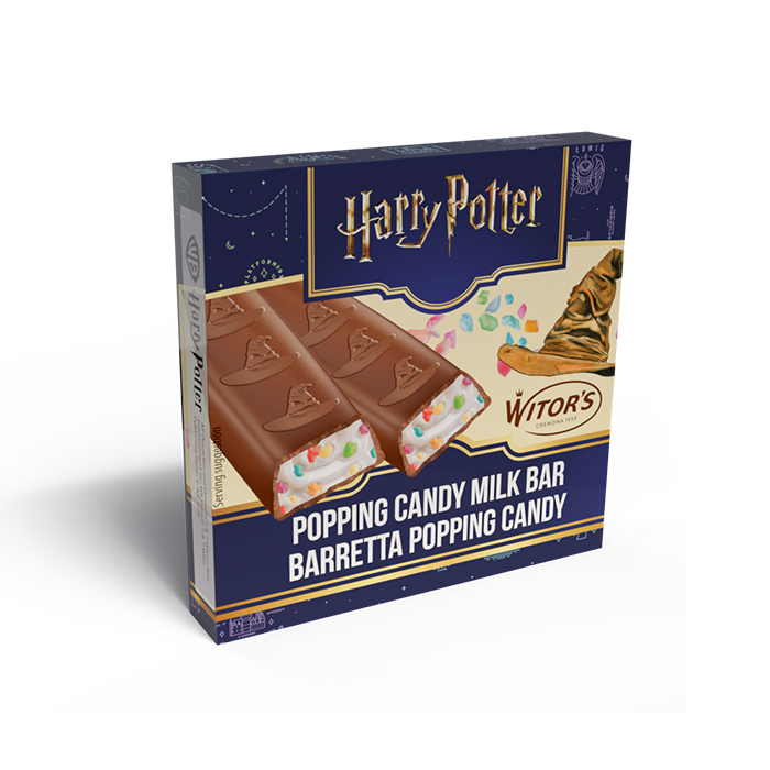 Milk Chocolate Bars with Popping cnady Cream filling 50g