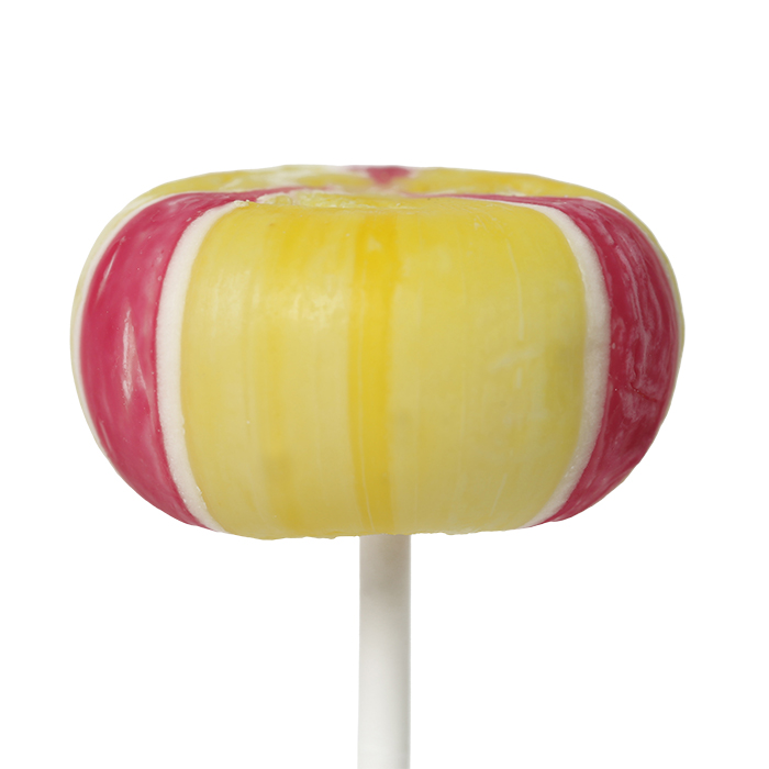 The Natural Candy Shop Raspberry Flavour Round Pop 25g