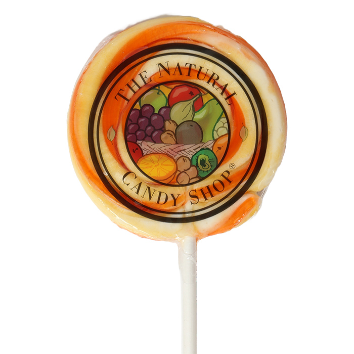 The Natural Candy Shop Orange and Pineapple Flavour Twirl 85g Pop