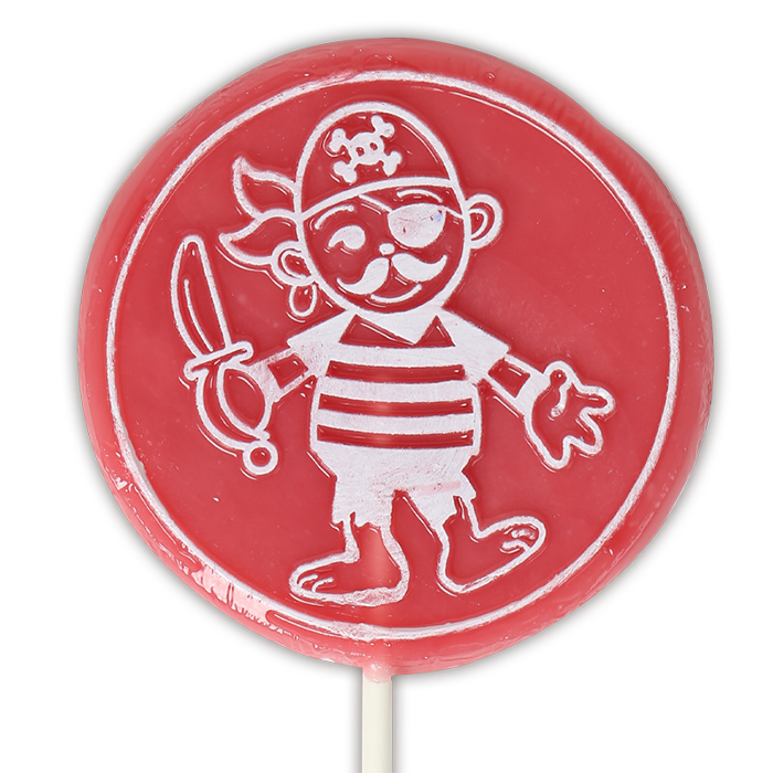 The Natural Candy Shop Strawberry Pirate Pop 60g