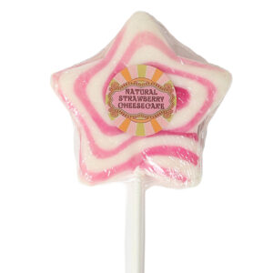 The Natural Candy Shop Strawberry Cheesecake Flavour Swirl Pop 60g