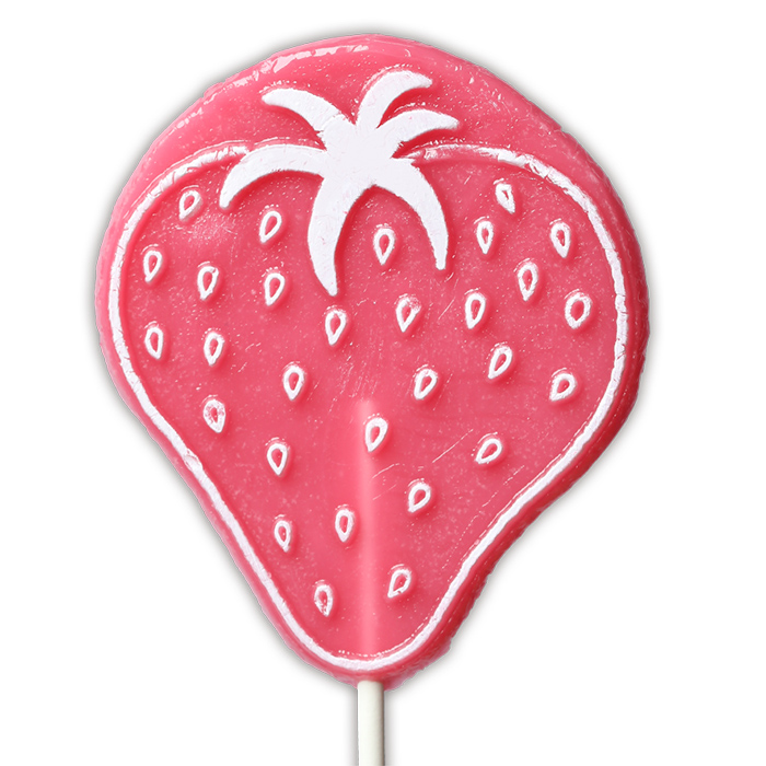 The Natural Candy Shop Strawberry Fruit Shaped Pop 65g
