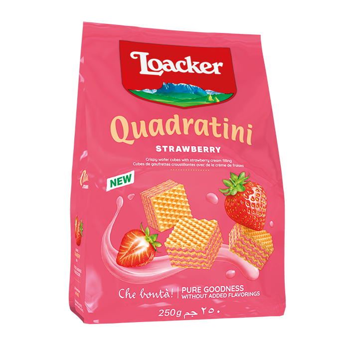 Loacker Strawberry Cream Quadratini 20g