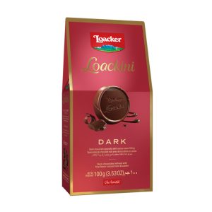 Loacker Loackini Dark chocolate cream filled wafers 100g box